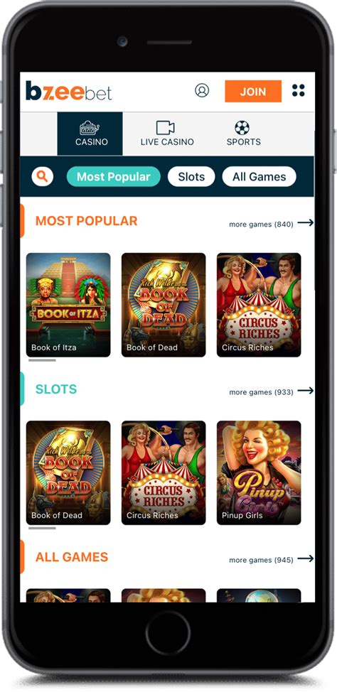 Bzeebet casino aplicação